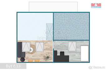Prodej bytu 3+kk, 79 m², Žleby - 9