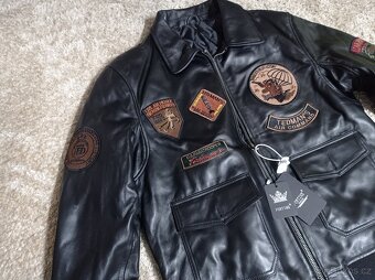 NOVÁ kožená letecká bunda A2 - L,XL-2XL - 9