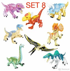 Rôzne dinosaury (8ks) typ lego - nové, nehrané - 9