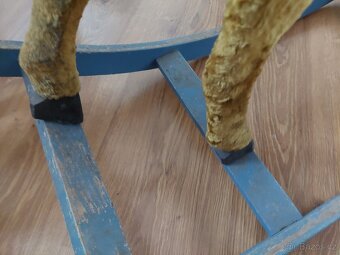 Starý houpací kůň koník - hračka retro vintage velice pěkný - 9