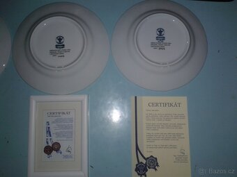 Závěsné vánoční výroční talíře 2001, 2002, 2003, 2004 - 9