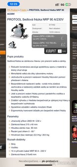 Tesařská sedlová fréza PROTOOL NPR 90 + další fréza navíc - 9