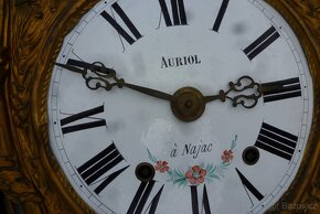 Comtoisse starožitné francouzské hodiny bití kyvadlo stroj - 9
