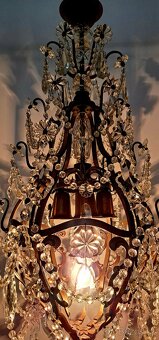 Velký starožitný lustr 1920-30 - 9