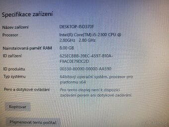 Stolní počítač HP Pro 3400 MT i5 - 9