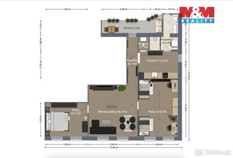 Prodej bytu 3+1, 92 m2, OV, Chomutov, ul. Ruská - 9