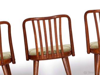 A. Šuman, přečalouněné jídelní židle TON 4 kusy. - 9