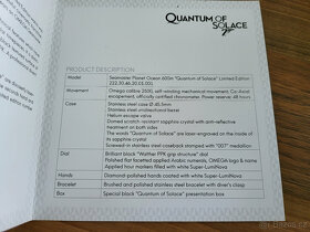 Omega Seamaster Planet Ocean edice James Bond 007 - 9