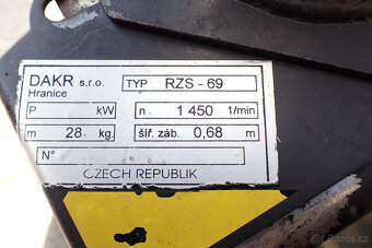 Vari / Dakr - bubnová sekačka DAKR RZS-69, spojka 80 mm - 9
