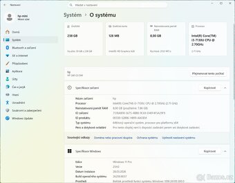 Mini PC HP 260 G3 - Core i3, 8GB RAM, 256GB SSD, Win 11 Pro - 9