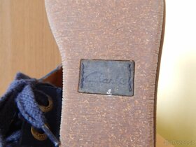 Dámské kožené boty zn. Clarks, vel.37,5 - 9