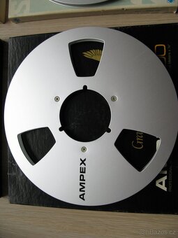 Magnetofonové alu cívky Ampex a Scotch 26,5 cm - 9