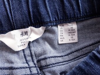 JEGÍNY • NATAHOVACÍ DŽÍNY • SKINNY KALHOTY • H&M vel. 140 - 9