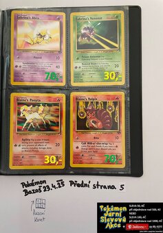 Kusové Pokémon VINTAGE karty (KARTY STARÉ PŘES 20LET)(3) - 9