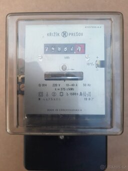 Elektroměry Křižík Prešov (3 ks) - 9