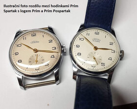 První československé hodinky PRIM "SPARTAK" K25, 15 jewels - 9