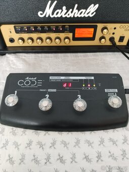 Prodám MARSHALL CODE 100 H plus Marshall Footswitch Code - 9