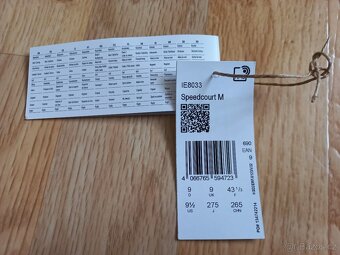 Prodám sálové boty ADIDAS Speedcourt M – vel. 43 1/3 - 9