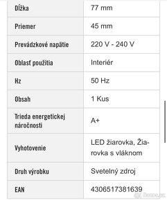 LED žárovky Flair E27 stmívatelné 6 ks - 9