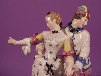 Stará porcelánová figurka z Nymphenburgu - 9
