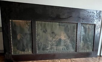 Secesní obrazový panel – triptych kolem roku 1900 - 9
