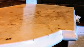 Nádherný toalet. stolek se zrcadlem a mram. deskou - 9