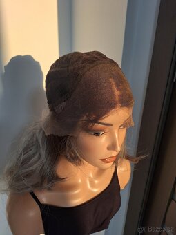 Paruka s krajkou platinovou blond ombré 7168 - 9