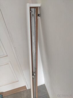 RETRO Garnýže / Garnýž na závěsy záclony dřevěné bílé - 9