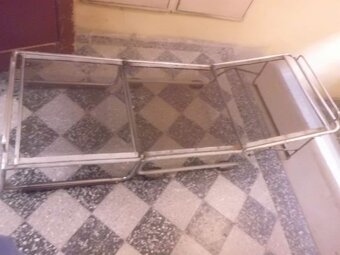 RARITA - Starožitné Polohovací KŘESLO FUNKCIONALISMUS Chrom - 9