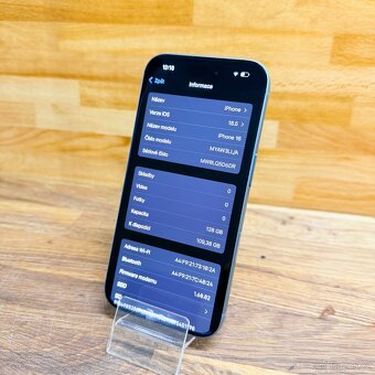 IPhone 16 128GB, modrozelený, 100% baterie (rok záruka) - 9