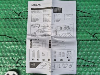 sportovní kryty pedálů Nissan Juke F15, Micra K13, Pulsar C1 - 9