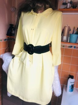 saty# Zara# letni# kosile #zluta# tehotenske - 9