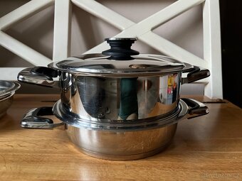 Zepter pánve,Wok,kastrol, tlaková poklice, napařovací hrnec - 9