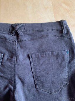 dámské hnědo-černé značkové kalhoty - vel. M - 9