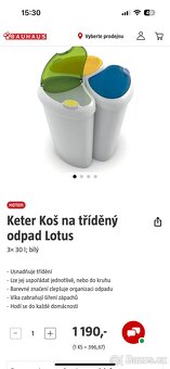 koš na tříděný odpad 3x - 9