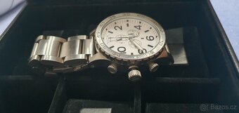 Nixon Zlaté hodinky aj strieborne veľká nad 5cm priemer - 9