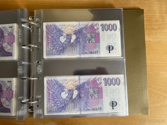 Kompletní R sada 1 000 Kč s přítiskem ČNB včetně Specimena - 9