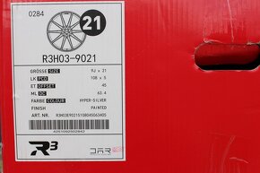 německá alu R3 WHEELS H03 = 9x21" 5x108 ET45 R21 - 9