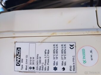 Tepelné čerpadlo OMAS Wallmaster 2630W - 9