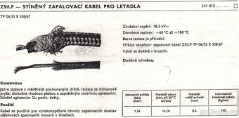 VN zapalovací kabel odrušovací ZRYA + koncovky a ZSiLF - 9