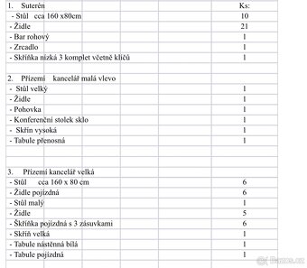 Vybavení kanceláře / stůl / židle / skříně / gauč - 9