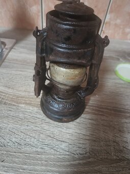 Stará německá lampa Feuerhand -Atom 75 - vzácná - 9