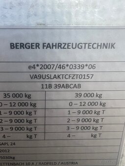 NÁVĚS BERGER, ULTRALIGHT, STANDARD, 2X ZVEDAČKA - 9