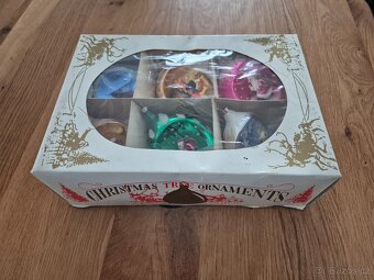 Staré Vánoční ozdoby s vlepem - 9