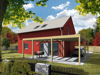 Rovinatý stavební pozemek 1023 m2 na okraji obce Bouzov - 9