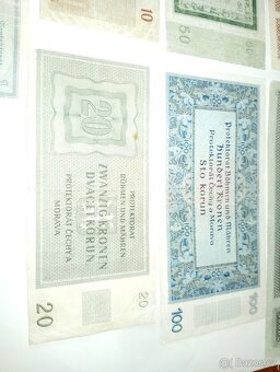 SESTAVA BANKOVEK 1-1000 K, 40. LÉTA, VŠE NEPERFOROVANÉ - 9