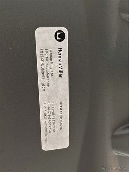Kancelářská židle Herman Miller Aeron B - NOVÁ, ZÁRUKA - 9