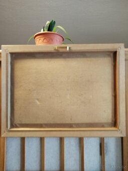 obraz NAD RYBNÍKEM, olej, sign. Trinkmoc - 9