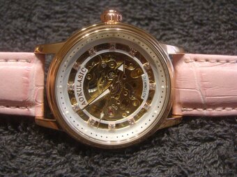 Dámské skeletové automatické hodinky - nové - 9