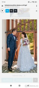 Krajkové svatební šaty - 9